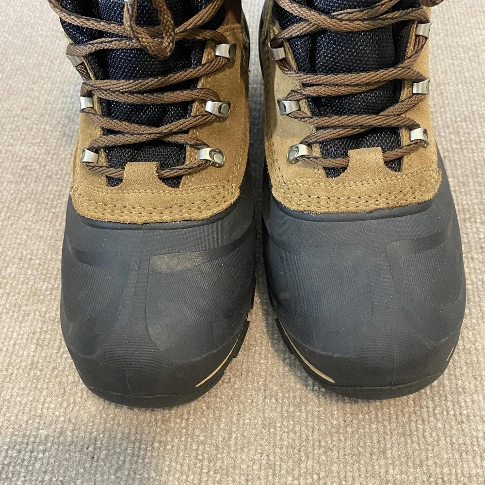 Sorel Snow Boots‎ Mens Size 8 Brown Suede Waterproof Lined Ankle Winter Hiking